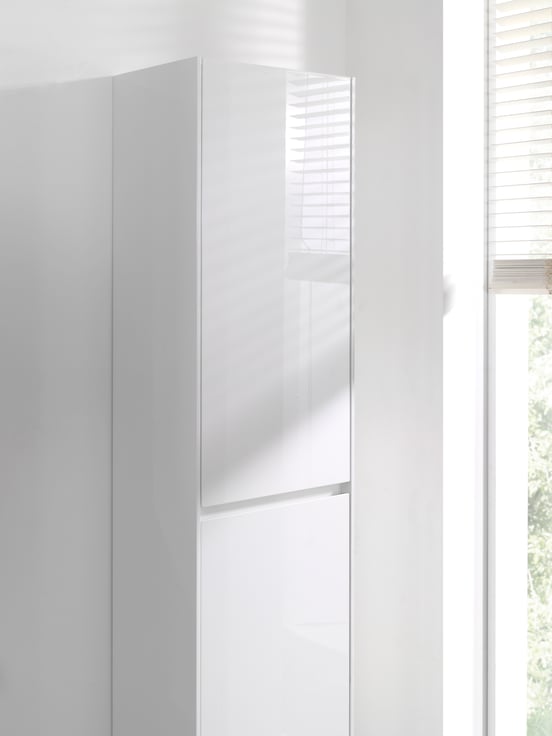 Storke Edge colonne salle de bains suspendue Blanc Brillant 40 x 30 x 170 cm