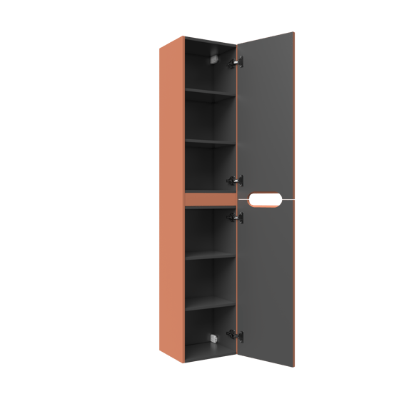 Linie Ribbo zwevend badkamerkast cotto 35 x 30 x 170 cm