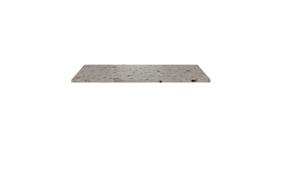 Balmani Stretto enkel tablet greige terrazzo 90 x 55 cm