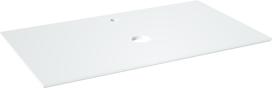 Balmani Facetta enkel wastafelblad matte Solid Surface 90 x 55 cm