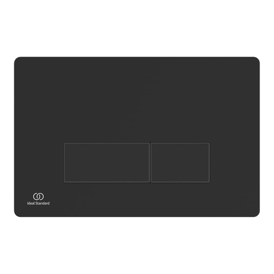 Oleas M2 bedieningspaneel Mat Zwart voor Ideal Standard ProSys inbouwreservoir