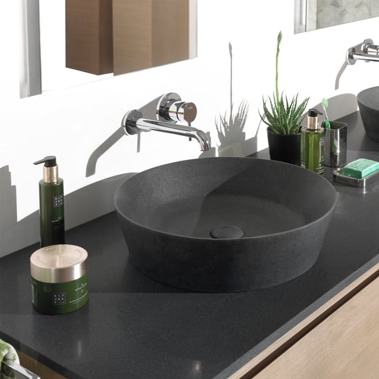 Blaufoss Round inbouw wastafelkraan glanzend chroom incl. inbouwelement