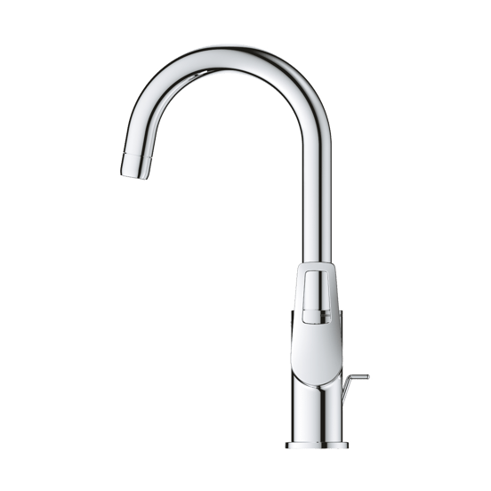 Grohe BauLoop Waschbecken Armatur: Erhöht, Chrom glänzend