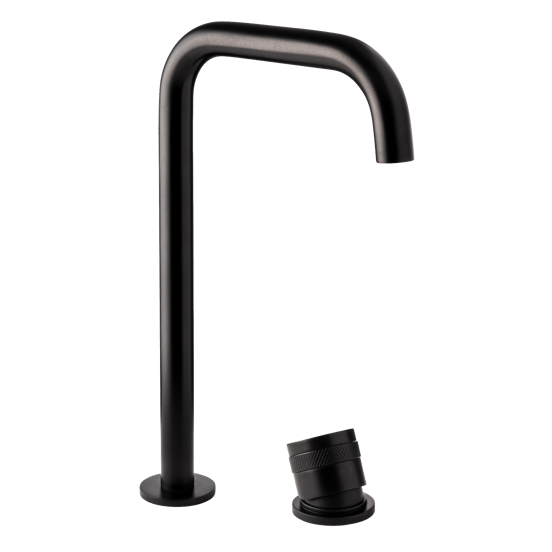 Blaufoss Pavilion Flat Waschbecken Armatur: Erhöht, Schwarz matt