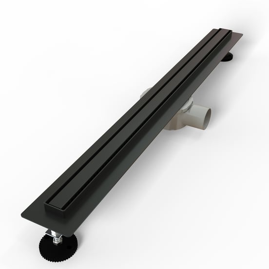 Linie Duschrinne: 70 cm, Schwarz matt