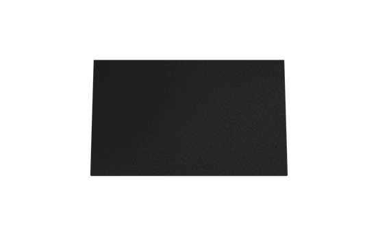 Storke Panton enkel wastafelblad mat zwarte gepoedercoate mdf 85 x 52 cm
