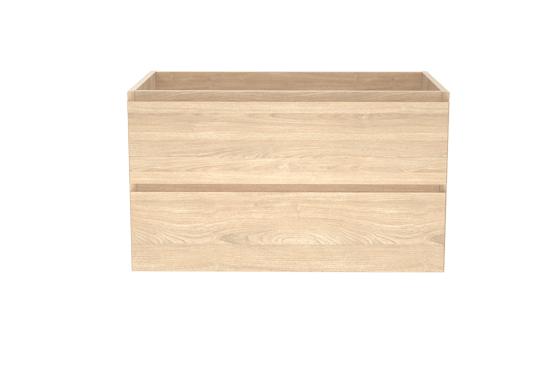 Balmani Mitra zwevende wastafelonderkast 90 x 55 cm fineer naturel eiken 2 lades
