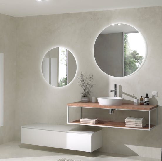 Balmani Giro miroir rond lumineux et anti-buée Ø 90 cm