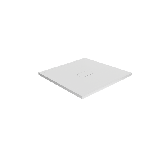 Balmani Artic douchebak 90 x 90 cm top solid mat wit