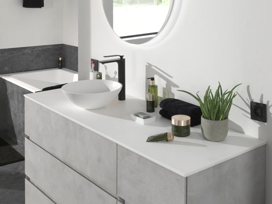 Storke Tavola enkel of dubbel tablet matte Solid Surface 150 x 52 cm