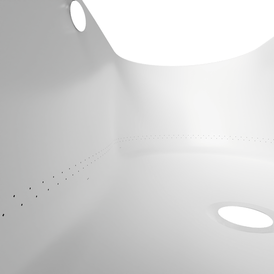 Luca Varess Rosala baignoire encastrable air balnéo 180 x 80 cm acrylique blanc mat