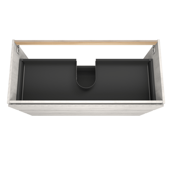 Balmani Lucida staande wastafelonderkast 120 x 55 cm beton zilvergrijs 3 lades