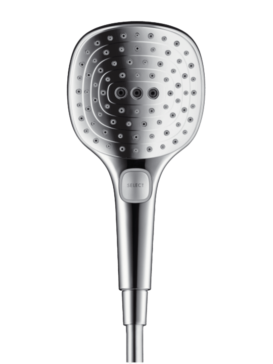 Hansgrohe Showerselect Comfort_E robinet thermostatique Colonne de douche de pluie encastré avec douche de tête 30 x 30 cm Chrome Brillant