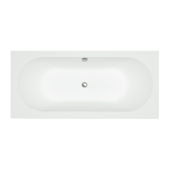 Luca Varess Snello tweepersoons inbouwbad 180 x 80 cm acryl mat wit