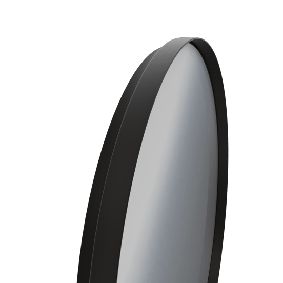 Balmani Giro Round rond badkamerspiegel mat zwart Ø 90 cm
