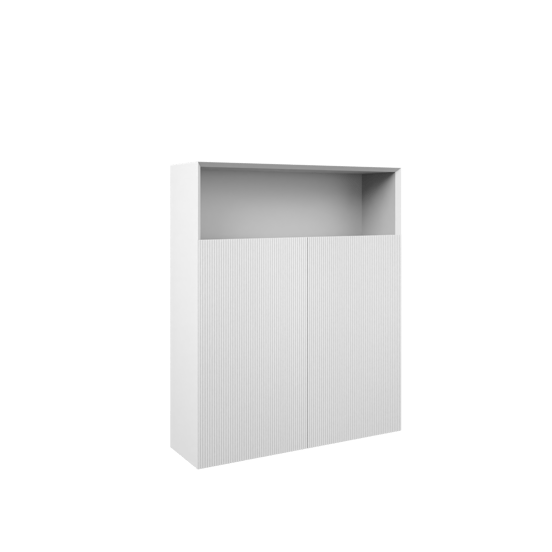 Balmani Fila Badhochschrank: Hängend, Weiß matt, 100 x 30 x 120 cm