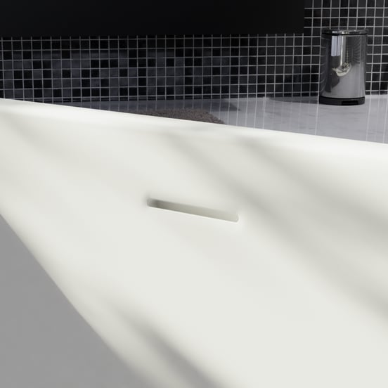 Luca Varess Idol baignoire d'angle gauche ou droite duo 150 x 150 cm acrylique Blanc Brillant