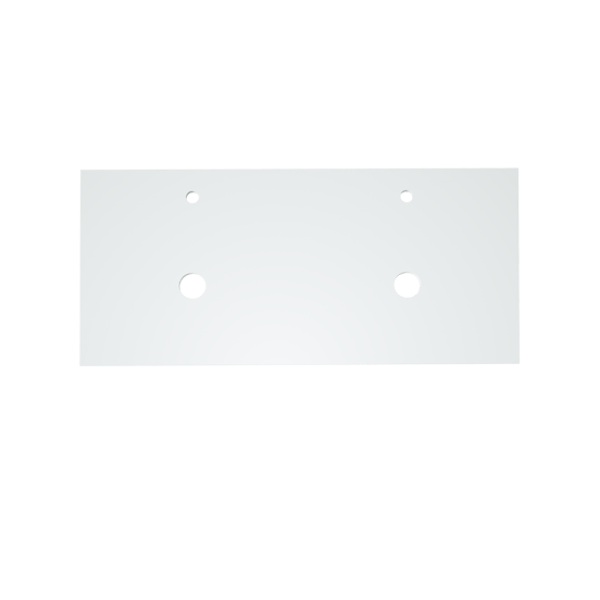 Balmani Facetta dubbel wastafelblad matte Solid Surface 120 x 55 cm