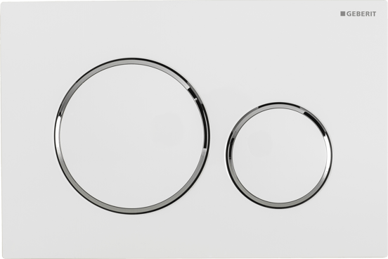 Sigma20 bedieningspaneel Hoogglans Wit voor UP320 of UP720 inbouwreservoir