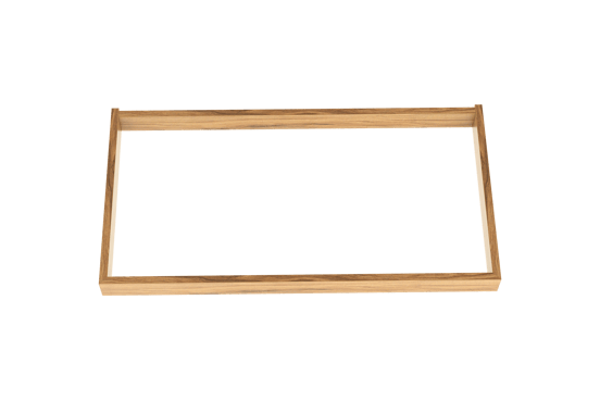 Balmani Lucida Sockel für Bad-Unterschrank, Teak, 90 x 55 cm
