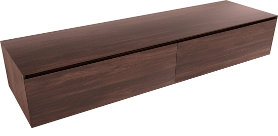 Balmani Mitra Elements meuble sous-vasque suspendu 180 x 50 cm noyer Américain 2 tiroirs