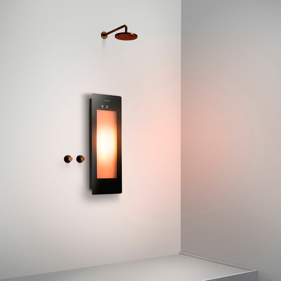 Sunshower Plus S Infrarood en UV Vlakke opbouw black