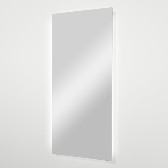 Balmani Giro rechthoekig toiletspiegel 40 x 90 cm met spiegelverlichting