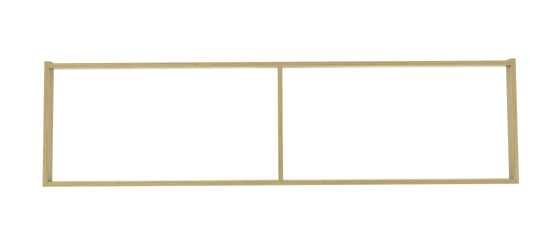 Balmani Lucida socle pour meuble sous-vasque chêne vieilli 180 x 55 cm
