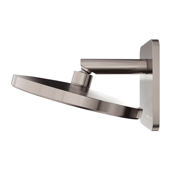 Blaufoss Onos 250 Tête de douche rond 25 cm avec bras de douche support mural Brushed Coolmetal