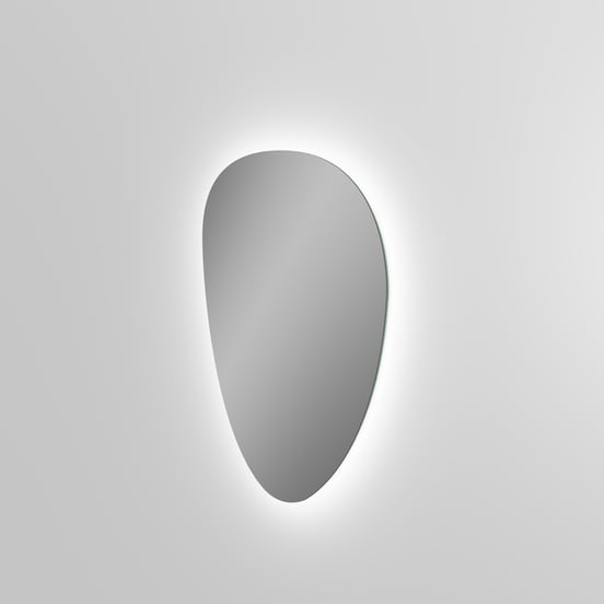 Luca Varess Organic miroir organisch lumineux et anti-buée 80 x 55 cm