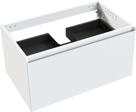 Balmani Idra zwevende wastafelonderkast 90 x 55 cm mat wit 2 lades