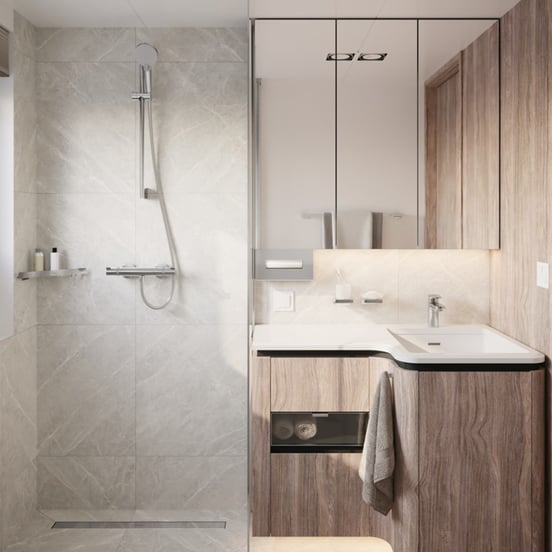 Hansgrohe Ecostat Comfort robinet de douche thermostatique Chrome Brillant