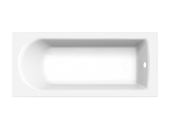 Luca Varess Rosala eenpersoons inbouwbad 180 x 80 cm acryl mat wit