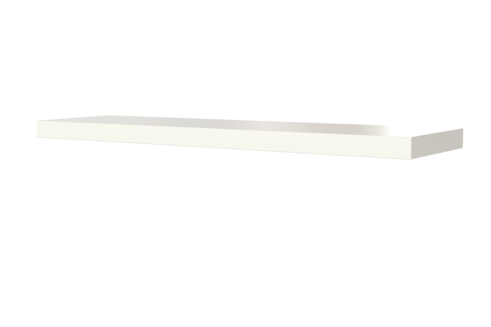 Balmani Stricta Wandregal, weiß matt, 60 x 15 x 2,5 cm