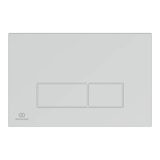 Oleas M2 plaque de commande Chrome Mat pour Ideal Standard ProSys bâti-support