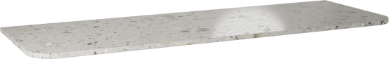 Balmani Moon tablette simple ou double terrazzo greige 160 x 55 cm