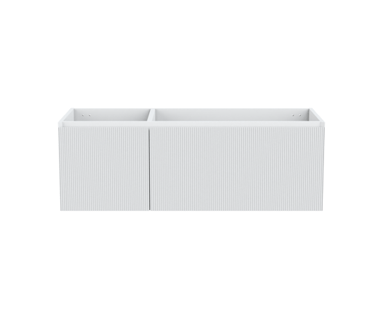 Balmani Fila meuble sous-lavabo suspendu 135 x 55 cm asymétrique droite blanc mat 4 tiroirs