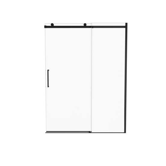 Luca Varess Boltano douche schuifdeur 150 cm x 200 cm Helder glas mat zwart profiel