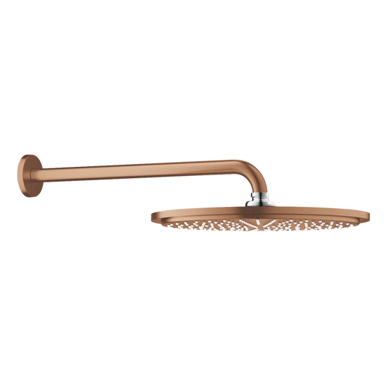 Grohe Rainshower Cosmopolitan 310 Regendusche Duschkopf: Rund, Wandmontage, 31cm, Brushed Warm Sunset