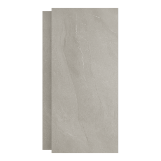 Luca Varess Groovy douchewandbekleding set 2 x 120x260 cm, SPC, Bali Light Grey