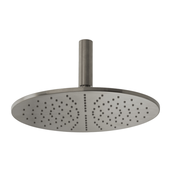 Blaufoss Round 300 Regendusche Duschkopf: Rund, Deckeneinbau, 30 cm, Brushed GunMetal
