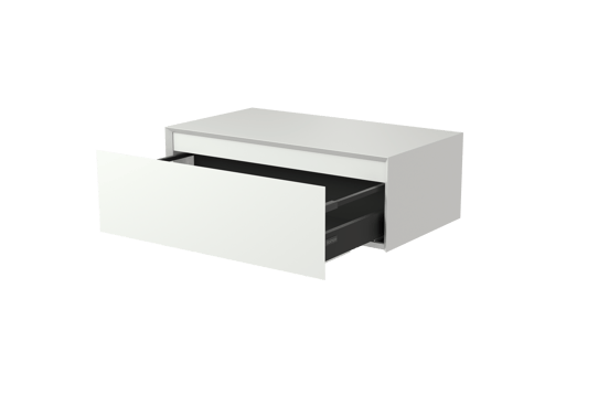 Balmani Mitra Elements meuble sous-vasque suspendu 90 x 50 cm blanc mat 1 tiroir