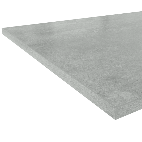 Linie Lado enkel wastafelblad beton donkergrijze melamine 70 x 46 cm