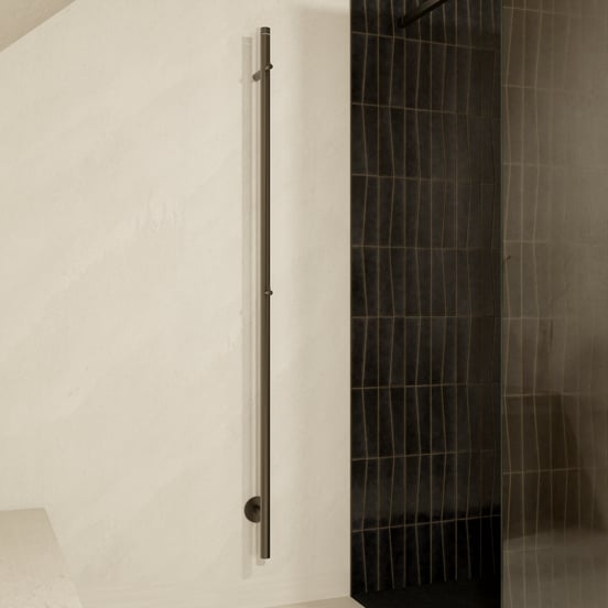 Blaufoss Mondo chauffe-serviette 3 x 170 cm brushed gunmetal 35W