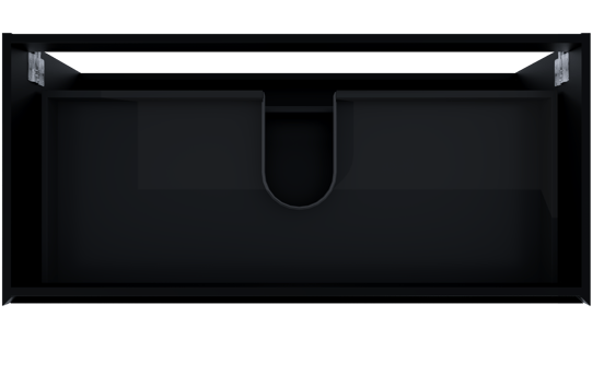 Balmani Mitra zwevende wastafelonderkast 120 x 55 cm Mat Zwart 2 lades