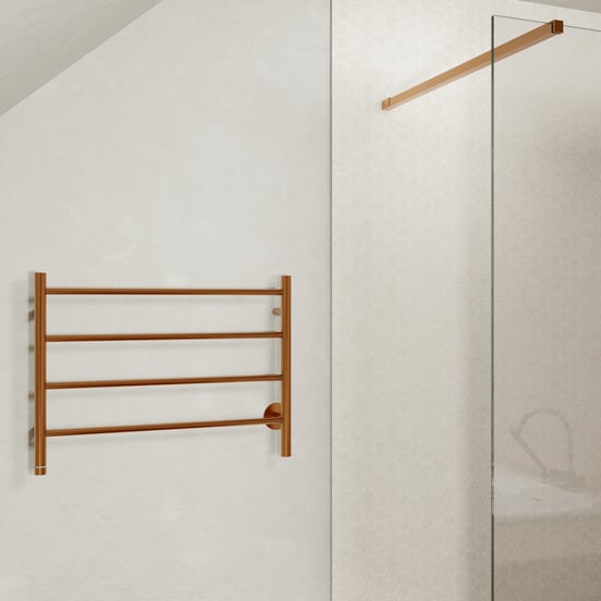 Blaufoss Odda Basso chauffe-serviette 55 x 75 cm brushed rosegold 50W