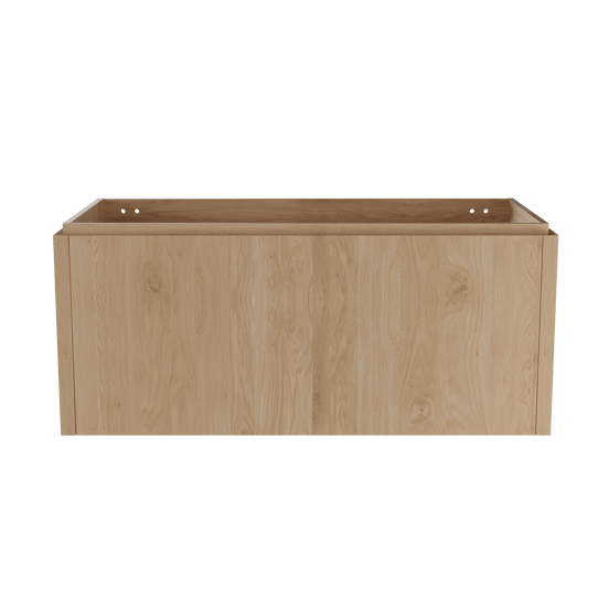 Balmani Eclips hängendes möbelstück Waschtischunterschränke 120 x 55 cm Eiche natur 2 Schubladen