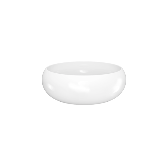 Luca Varess Vita vasque à poser porcelaine blanc brllant rond Ø 36 cm