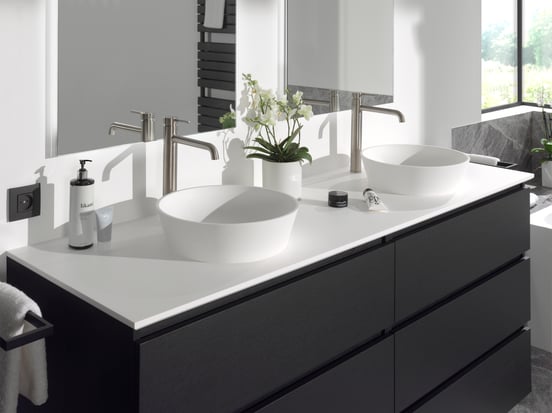 Balmani Still waskom matte Solid Surface rond Ø 38 cm