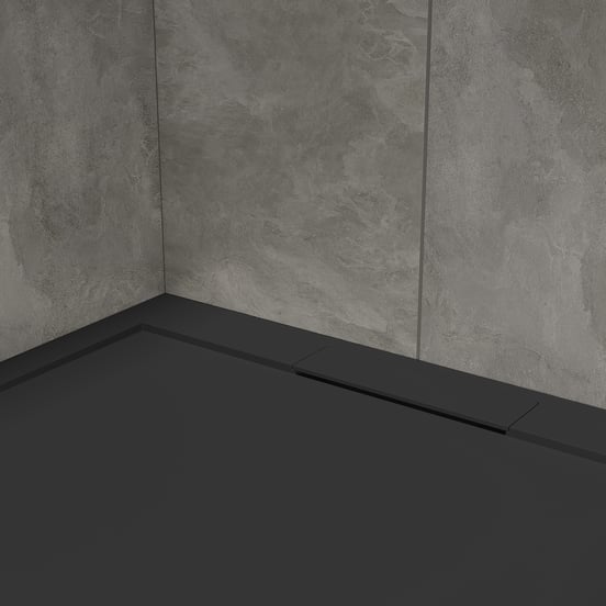 Balmani Andes douchebak 180 x 90 cm top solid Mat Zwart